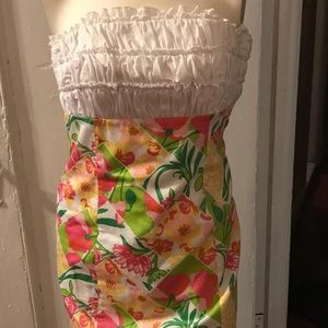 Lilly Pulitzer floral back cut out dress